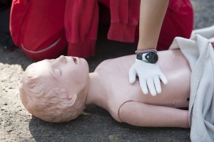 chest compressions for a child